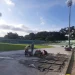 Venue atletik di Stadion Gajayana Kota Malang yang tengah direnovasi. (Foto/M Sholeh)