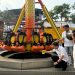 Polisi olah TKP di Wahana Pendulum Jatim Park 1