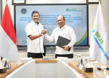 BPJS Ketenagakerjaan dan BGN. Foto/dok