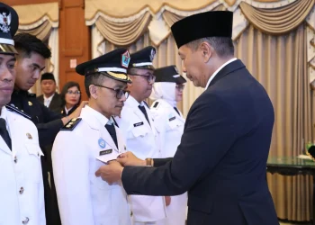 Wali Kota Malang, Wahyu Hidayat melantik 94 pejabat administrator hingga fungsional. (Foto/dok. Prokopim Setda Kota Malang)