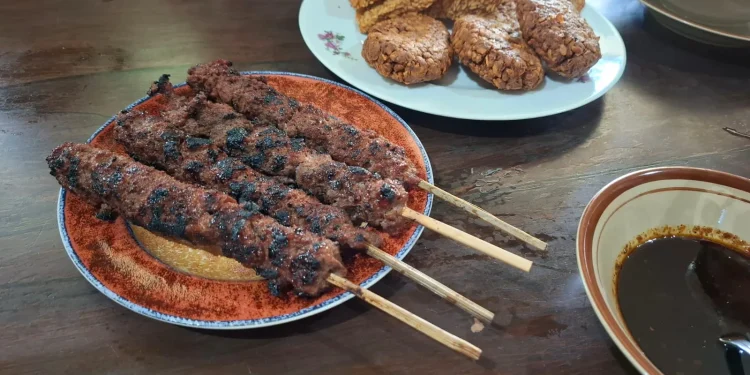 Menu sate gebug di Warung Sate Gebug 1920. Foto: Aisyah Nawangsari Putri