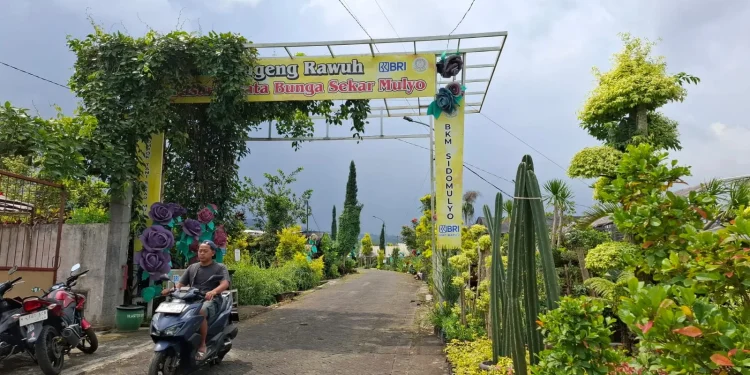 Pintu Masuk Pasar Bunga tanaman hias Sekar Mulyo