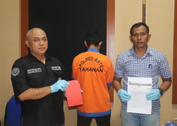 Pelaku begal hp di Pujon tertangkap. Foto: Polres Batu