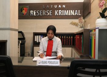 Posko aduan di Satreskrim Polres Malang untuk warga Perumahan Grand Mutiara Kedungrejo. Foto: Polres Malang