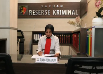 Posko aduan di Satreskrim Polres Malang untuk warga Perumahan Grand Mutiara Kedungrejo. Foto: Polres Malang