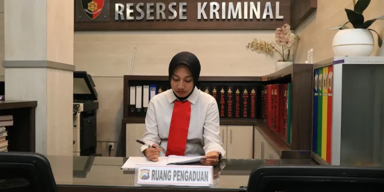 Posko aduan di Satreskrim Polres Malang untuk warga Perumahan Grand Mutiara Kedungrejo. Foto: Polres Malang