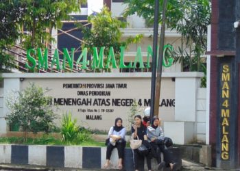 SMA Negeri 4 Malang, salah satu SMA favorit yang ada di Kota Malang. /Foto: Tugumalang.id/Bagus Rachmad Saputra
