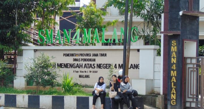 SMA Negeri 4 Malang, salah satu SMA favorit yang ada di Kota Malang. /Foto: Tugumalang.id/Bagus Rachmad Saputra