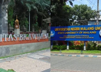 Perbandingan jumlah mahasiswa baru yang diterima UM dan UB di tahun akademik 2025/2026. /Foto: Tugumalang.id/Bagus Rachmad Saputra