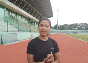 Atlet Lari Kota Malang, Jingga Eka Farera. (Foto/M Sholeh)