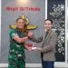 General Manager PT PLN (Persero) Unit Induk Distribusi (UID) Jawa Timur, Ahmad Mustaqir (kanan) bersama Komandan Brigade Infanteri (Danbrigif) 18/Trisula Malang, Kolonel Inf Risa Wahyu Pudji Setyawan, BS., M.Han. Foto/dok