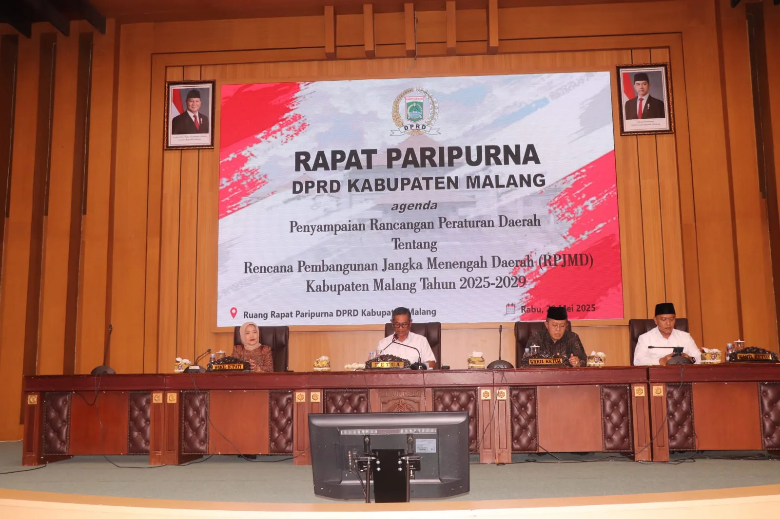 Pimpinan DPRD Kabupaten Malang dan Wakil Bupati Malang