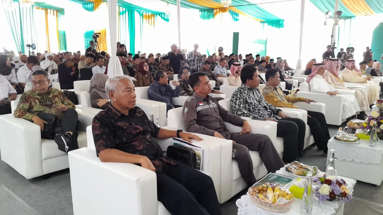 Para tamu undangan yang hadir di acara Peresmian Gedung Arrahim Kampus 3 UIN Malang./Foto: Tugumalang.id/Bagus Rachmad Saputra