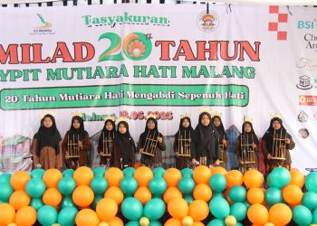 Acara tasyakuran dalam rangka memperingati milad ke-20 YPIT Mutiara Hati Malang. Foto/dok