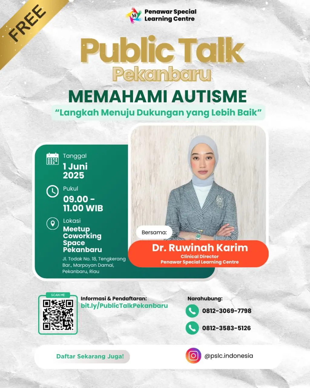 Event Public Talk Pekanbaru./Foto: Dok.PSLC.