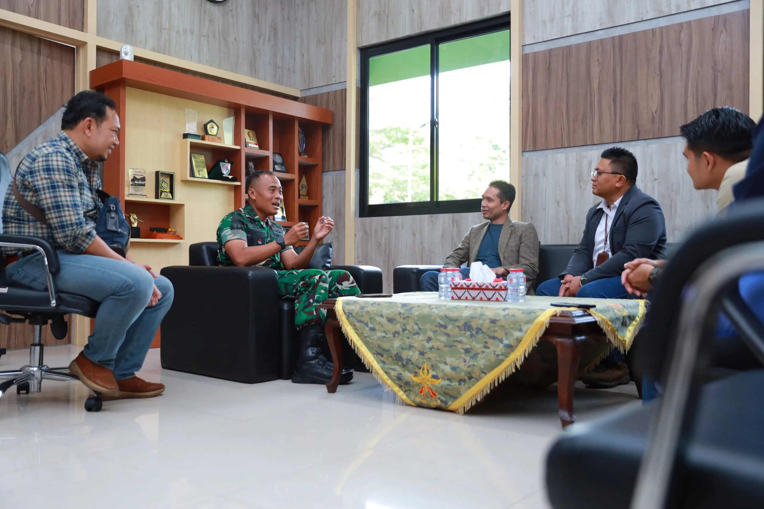 Acara audiensi saat sedang berlangsung. Foto/dok