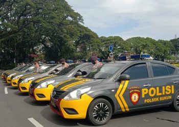Mobil patroli Polresta Malang Kota