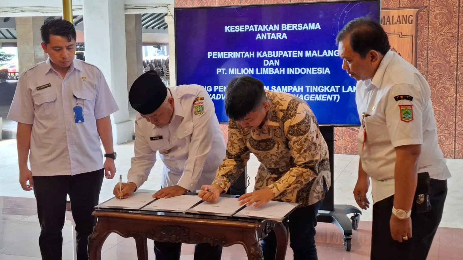 MoU Pemkab Malang dan PT Milion Limbah Indonesia.
