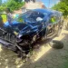 Kondisi mobil Toyota Kijang Innova yang terguling di Karangkates. Foto: Satlantas Polres Malang