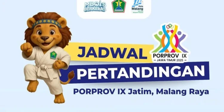 Jadwal dan venue cabor bela diri Porprov IX Jatim 2025./Foto: Instagram @pemkotmalang