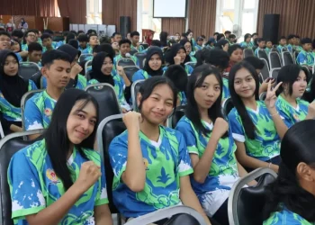 Atlet Kota Batu saat menjalani Character Building sebelum menghadapi Porpov IX Jatim 2025. Foto: KONI Kota Batu
