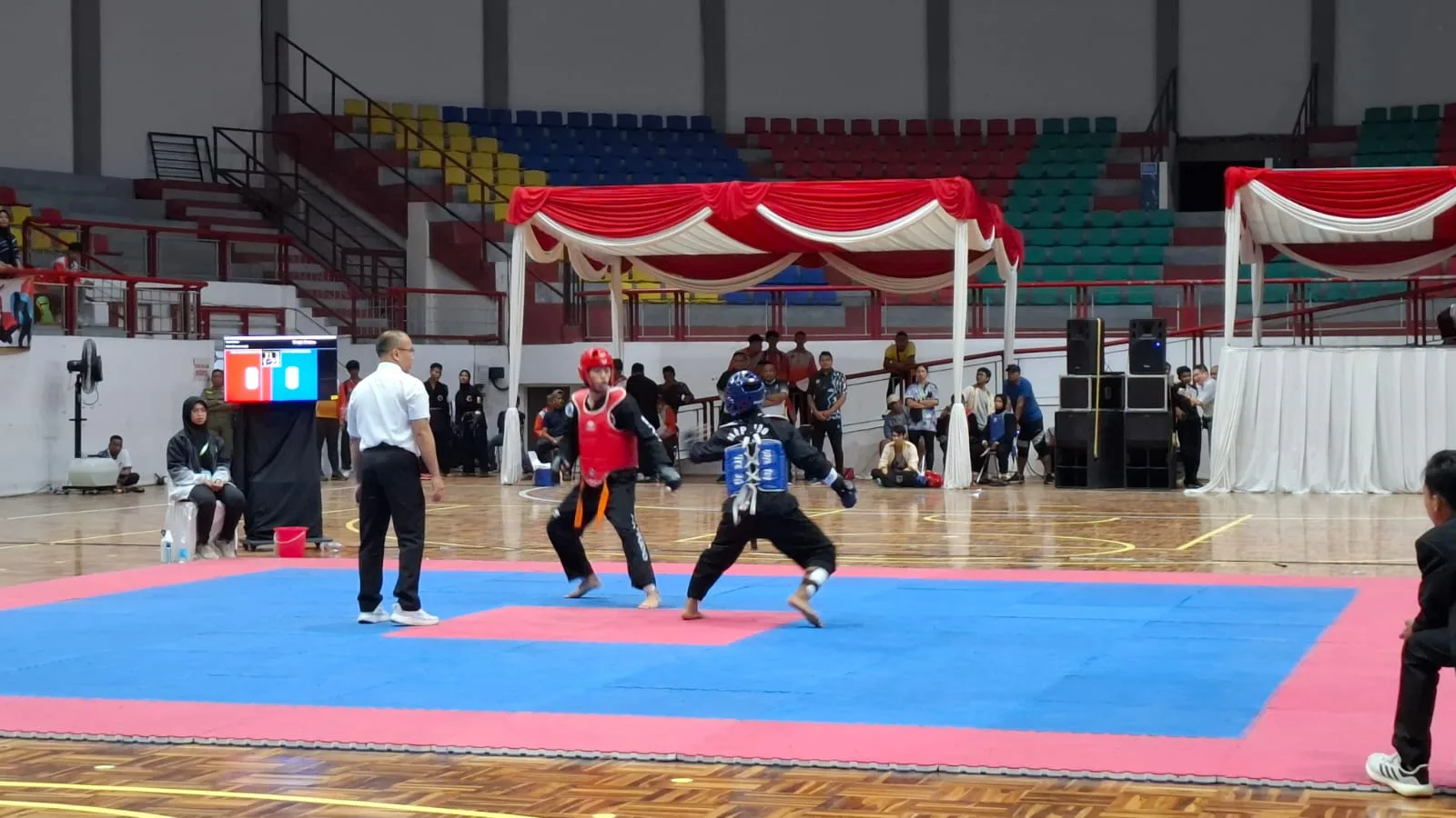 Pertandingan hapkido di GOR Kanjuruhan. Foto: Aisyah Nawangsari Putri