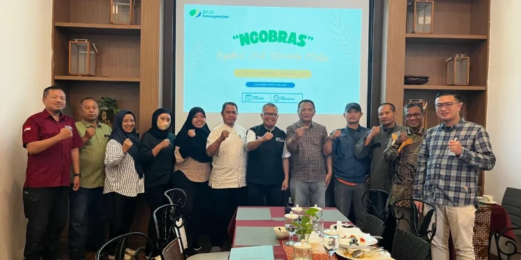 Diskusi bersama media, BPJS Ketenagakerjaan Malang kenalkan program unggulan hingga BSU./Foto: Tugumalang.id/Amanda Rizky Puspitasari