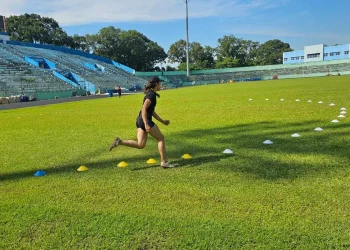 Atlet atletik Kota Malang menjalani sesi latihan jelang Porprov Jatim 2025. (Foto/dok. PASI Kota Malang)