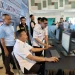 Wali Kota Malang, Wahyu Hidayat meninjau pusat data dan informasi di Media Center SIMA. (Foto/M Sholeh)