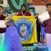Tiga atlet mahasiswa peraih medali Pomprov Jatim 2025. (Foto/dok. Unikama)