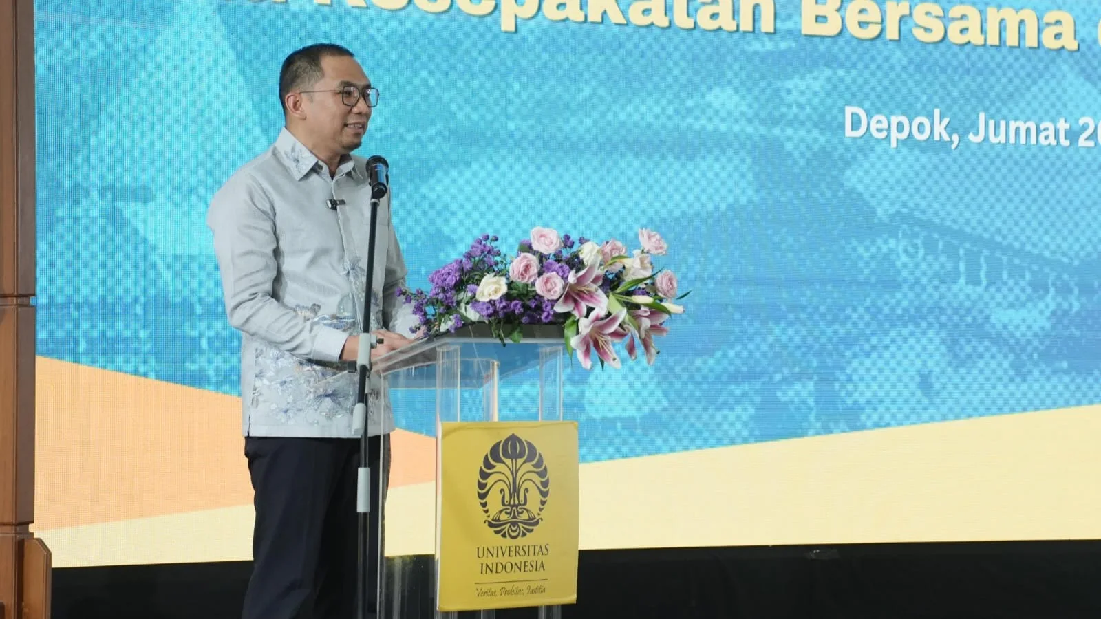 Harman Subakat, CEO ParagonCorp saat memberi sambutan. Foto: Dok