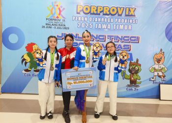 Atlet dancesport Kota Malang meraih 8 medali emas Porprov Jatim 2025. (Foto/dok. IODI Kota Malang)