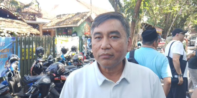 Ketua KONI Kota Malang, Djoni Sudjatmoko memberikan gambaran soal Porprov Jatim 2025. (Foto/M Sholeh)