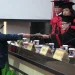Elisatin Ernawati, dosen Unisma, saat sidang terbuka. Foto/dok