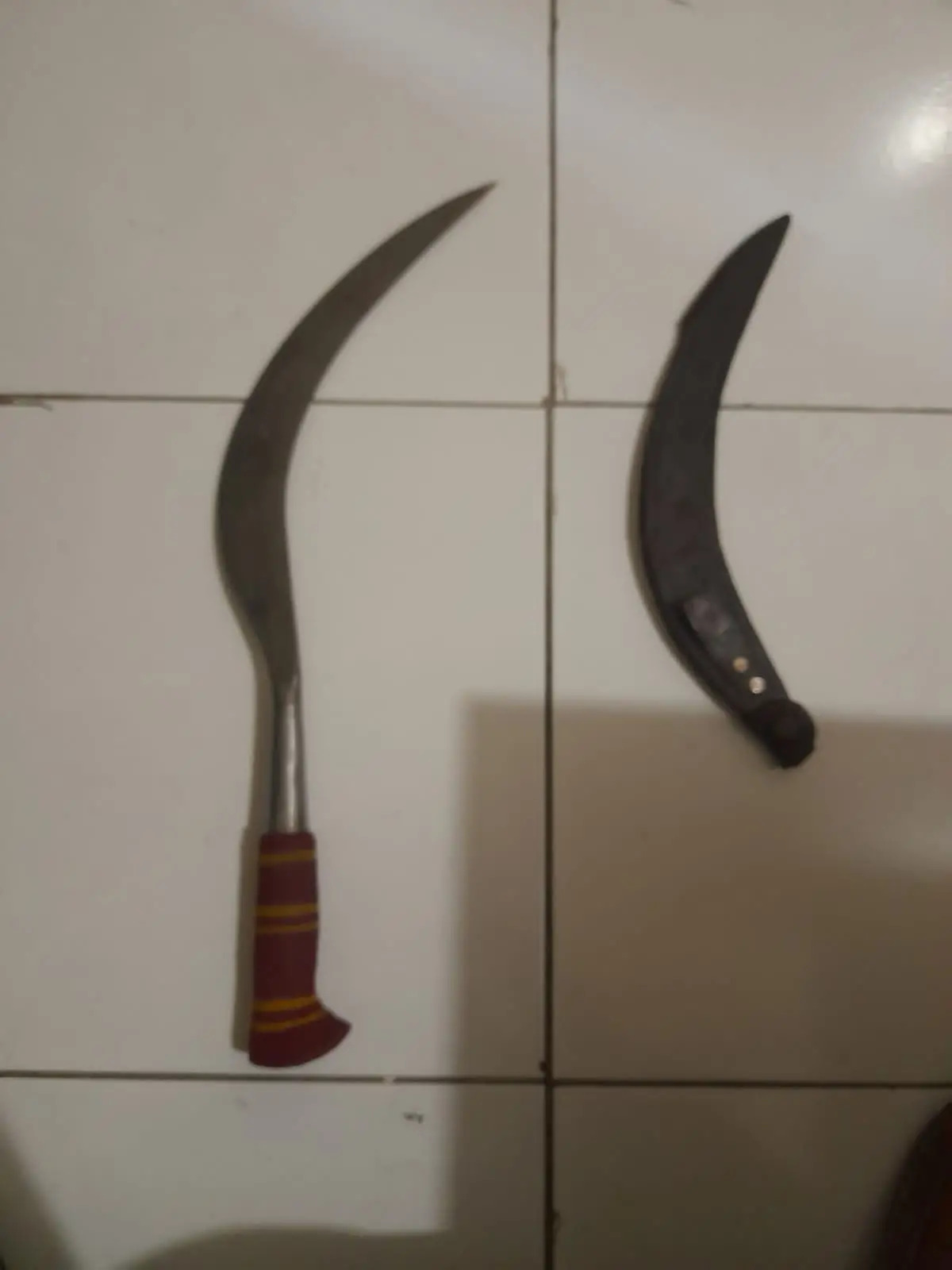 Barang bukti celurit