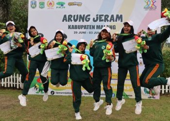 Atlet arung jeram putri Kota Batu