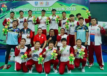 Tim bulutangkis Kabupaten Malang Porprov Jatim 2025