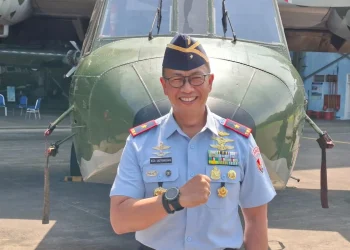Danlanud Abdulrachman Saleh, Marsma TNI Reza RR Sastranegara. Foto: Aisyah Nawangsari Putri