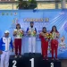 Atlet kickboxing Kota Malang, Karina Arisandi meraih medali emas Porprov Jatim 2025. (Foto/M Sholeh)