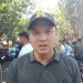 Anggota DPR RI, Moreno Soeprapto mengajak warga di penjuru Jatim untuk tutur mengguncang Porprov Jatim 2025. (Foto/M Sholeh)