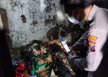 Kebakaran rumah di Tumpang Malang