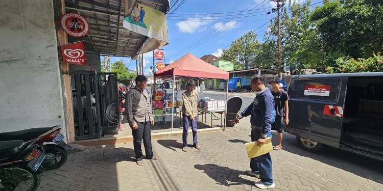 Olah TKP Pelaku curanmor di Gondanglegi