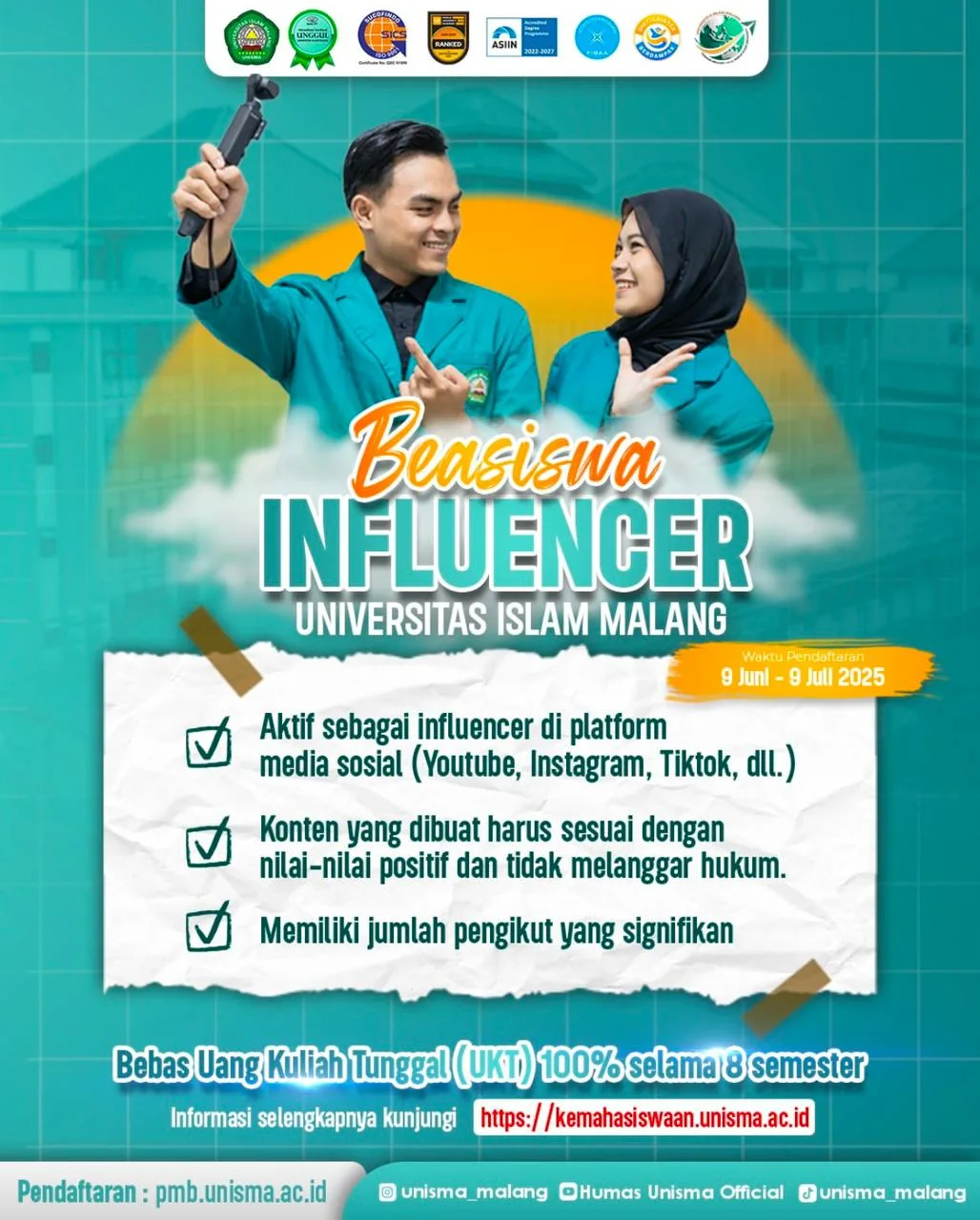 Pendaftaran Beasiswa Influencer