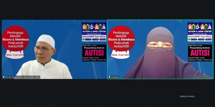 Gelar diseminasi hasil penelitian disertasi, Dr. dr. Rudy paparkan Smart ABA terbukti efektifdan efisien ajarkan anak autis bicara dan membaca. /Foto: Dok KID-ABA & ADHD Center Indonesia