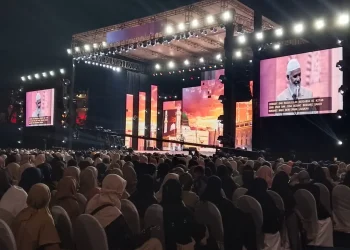 Dakwah Dr Zakir Naik di Stadion Gajayana, Kota Malang. (Foto/M Sholeh)