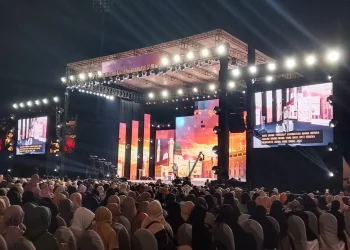 Dakwah Dr Zakir Naik di Stadion Gajayana, Kota Malang. (Foto/M Sholeh)
