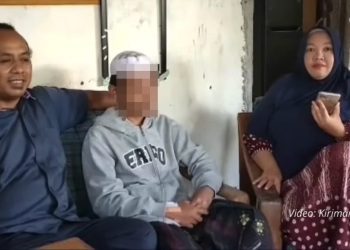 Cuplikan video santri klarifikasi yang beredar di media sosial. Foto: tangkapan layar video warga