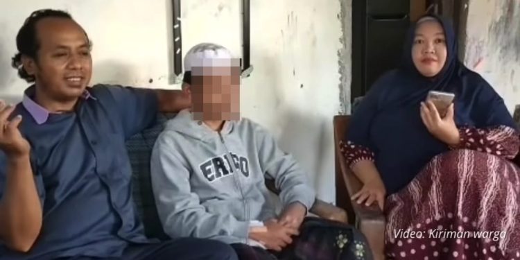 Cuplikan video santri klarifikasi yang beredar di media sosial. Foto: tangkapan layar video warga