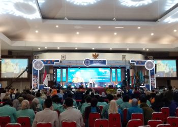 Pembukaan Olimpiade Vokasi Indonesia (Olivia) X 2025 di kampus UB. (Foto/M Sholeh)