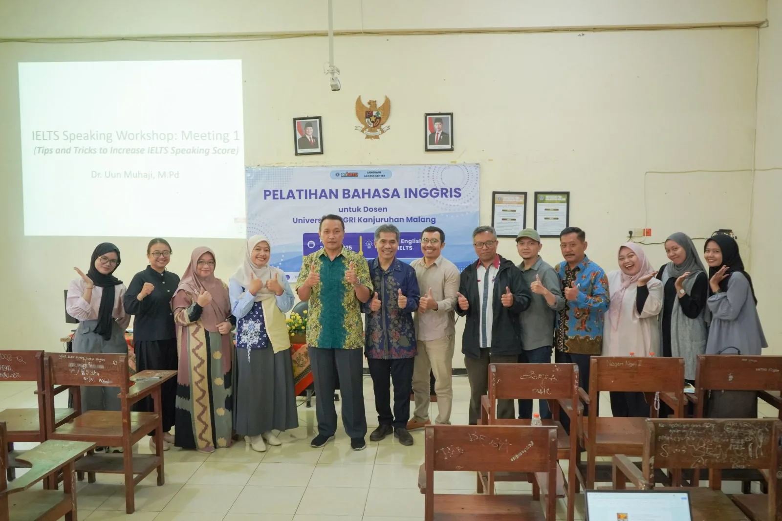 Dosen Unikama jalani pelatihan peningkatan skil berbahasa Inggris. (Foto/dok.)